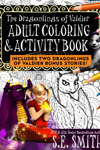 The Dragonlings of Valdier Adult Coloring & Activity Book